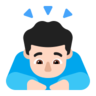 Man Bowing: Light Skin Tone Emoji 🙇🏻‍♂️ image - Microsoft Classic 2D style