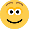 Emoji Kissé mosolygó arc 🙂 image - Skype style