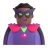 Man Supervillain: Medium-Dark Skin Tone Emoji 🦹🏾‍♂️ image - Microsoft 3D Fluent style