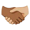 Handshake: Medium-Dark Skin Tone, Medium-Light Skin Tone Emoji 🫱🏾‍🫲🏼 image - Google Noto Color Animated style