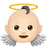 Baby Angel: Light Skin Tone Emoji 👼🏻 image - Apple style