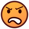화난 얼굴 Emoji 😠 image - Emojidex style