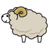 羊 Emoji 🐑 image - Emojidex style