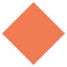 Эмодзи Большой оранжевый ромб 🔶 image - EmojiTwo style