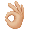 Ok Hand: Medium-Light Skin Tone Emoji 👌🏼 image - Huawei Harmony OS style