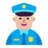 Man Police Officer: Medium-Light Skin Tone