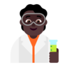 Scientist: Dark Skin Tone Emoji 🧑🏿‍🔬 image - Microsoft Classic 2D style