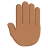Raised Back Of Hand: Medium-Dark Skin Tone