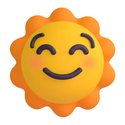 Sonne mit Gesicht