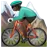 Person Mountain Biking: Dark Skin Tone