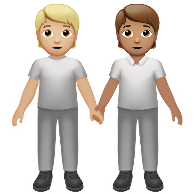 People Holding Hands: Medium-Light Skin Tone, Medium Skin Tone