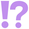 Point d'exclamation-interrogation Emoji ⁉ image - EmojiTwo style