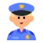 Man Police Officer: Medium-Light Skin Tone