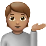 Person Tipping Hand: Medium Skin Tone Emoji 💁🏽 image - Apple style