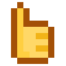 Signe du pouce vers le haut Emoji 👍 image - SerenityOS style
