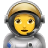Woman Astronaut Emoji 👩‍🚀 image - Apple style