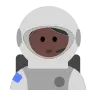 Astronaut: Dark Skin Tone Emoji 🧑🏿‍🚀 image - Tossface style