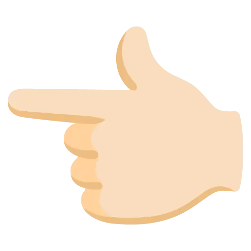 ππ» - Backhand Index Pointing Left: Light Skin Tone Emoji meaning, copy ...