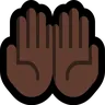 Palms Up Together: Dark Skin Tone Emoji 🤲🏿 image - Microsoft Windows 10 Segoe UI Emoji style
