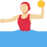 Woman Playing Water Polo: Medium-Light Skin Tone Emoji 🤽🏼‍♀️ image - Twitter / X (Twemoji) style