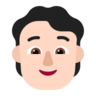Person: Light Skin Tone Emoji 🧑🏻 image - Microsoft Classic 2D style
