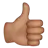 Thumbs Up: Medium Skin Tone