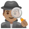 Man Detective: Medium Skin Tone Emoji 🕵🏽‍♂️ image - Google Noto Color style