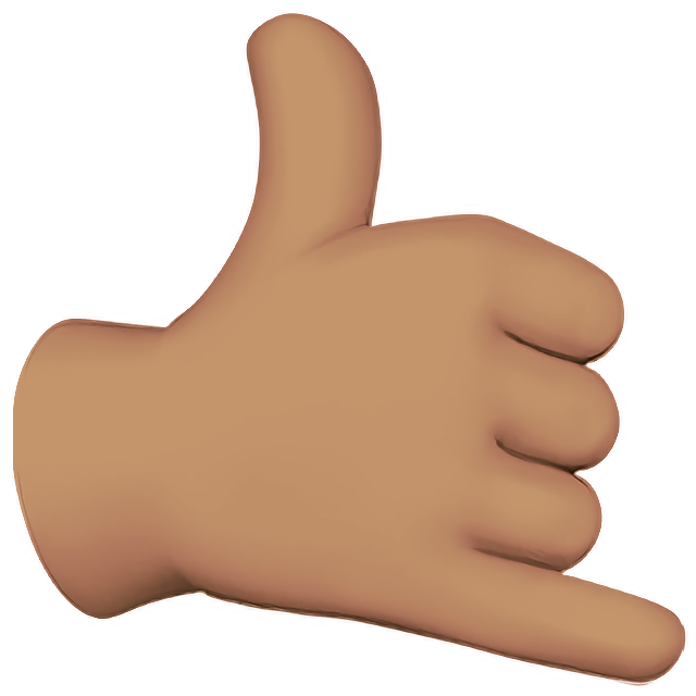Call Me Hand: Medium Skin Tone