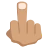 Middle Finger: Medium Skin Tone