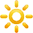 Símbolo de alto brilho