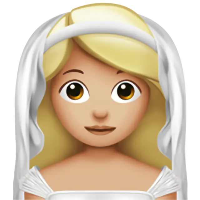 Woman With Veil: Medium-Light Skin Tone