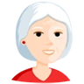 Old Woman: Light Skin Tone Emoji 👵🏻 image - Facebook Messenger (2016) style