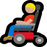 Man In Motorized Wheelchair: Medium-Light Skin Tone Emoji 👨🏼‍🦼 image - Microsoft Windows 10 Segoe UI Emoji style