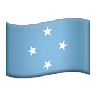 Flag: Micronesia Emoji 🇫🇲 image - Apple style
