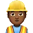 Man Construction Worker: Medium-Dark Skin Tone