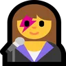 Woman Singer Emoji 👩‍🎤 image - Microsoft Windows 10 Segoe UI Emoji style