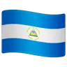 Flag: Nicaragua Emoji 🇳🇮 image - WhatsApp style