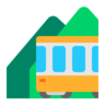 Emoji Ferrovia di montagna 🚞 image - Microsoft Classic 2D style