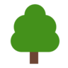 落葉樹 Emoji 🌳 image - Microsoft Classic 2D style
