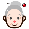 Old Woman: Light Skin Tone Emoji 👵🏻 image - Emojidex style