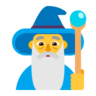 Man Mage Emoji 🧙‍♂️ image - Microsoft Classic 2D style