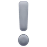 Emoji Alb Ornam de marcă de exclamare ❕ image - Huawei Harmony OS style
