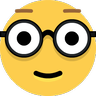 Nerd Face Emoji 🤓 image - Skype style