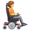 Person In Motorized Wheelchair Facing Right Emoji 🧑‍🦼‍➡️ image - Samsung style