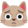 哭泣的貓 Emoji 😿 image - Skype style