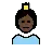 Person With Crown: Dark Skin Tone