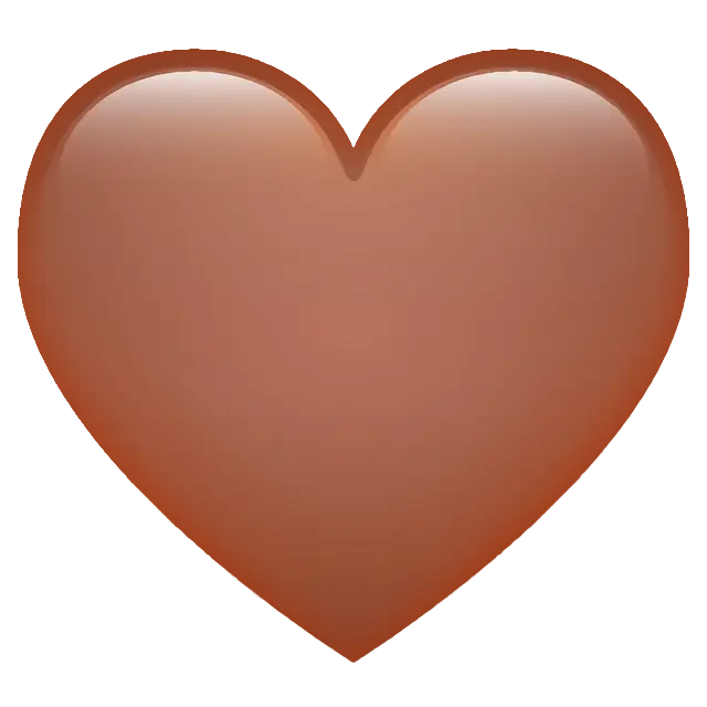 Corazón marrón