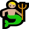 Merman: Medium-Light Skin Tone Emoji 🧜🏼‍♂️ image - Microsoft Windows 10 Segoe UI Emoji style