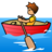 Person Rowing Boat: Medium Skin Tone