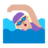 Woman Swimming: Medium-Light Skin Tone